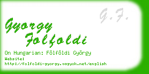gyorgy folfoldi business card