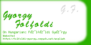 gyorgy folfoldi business card